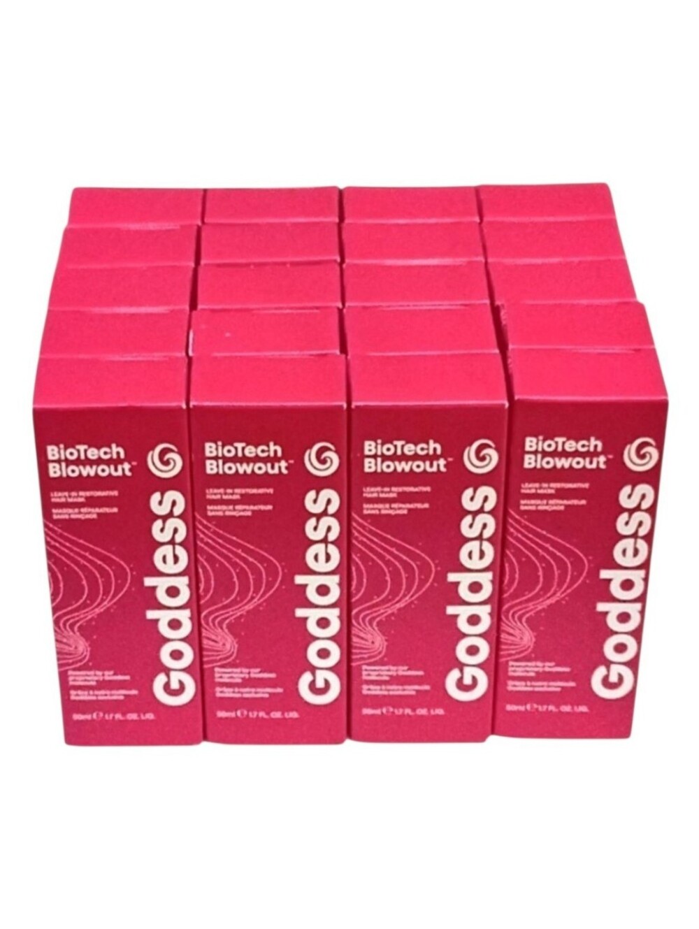 20 New Goddess BioTech Blowout Leave-In Hair Masks 1.7oz Travel Size